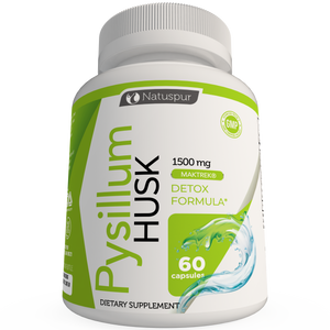 Psyllium Husk - Max Detox Fiber Supplement Capsules