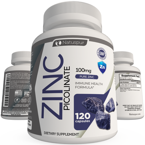 Zinc Picolinate 100mg Capsules – High Potency Immune Support Supplement