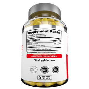 Premium Berberine HCL Supplement WIth Ceylon Cinnamon
