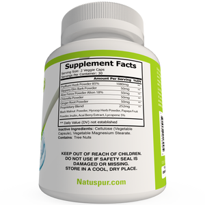 Psyllium Husk - Max Detox Fiber Supplement Capsules