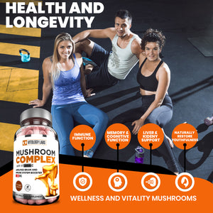 Mushroom complex, brain and immune  system booster